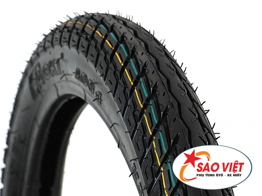 Hình ảnh lốp trước AOKI 70/90-17 6PR có săm – chuyên dùng cho xe Wave RS, gai sâu, không vặn, không cắn săm