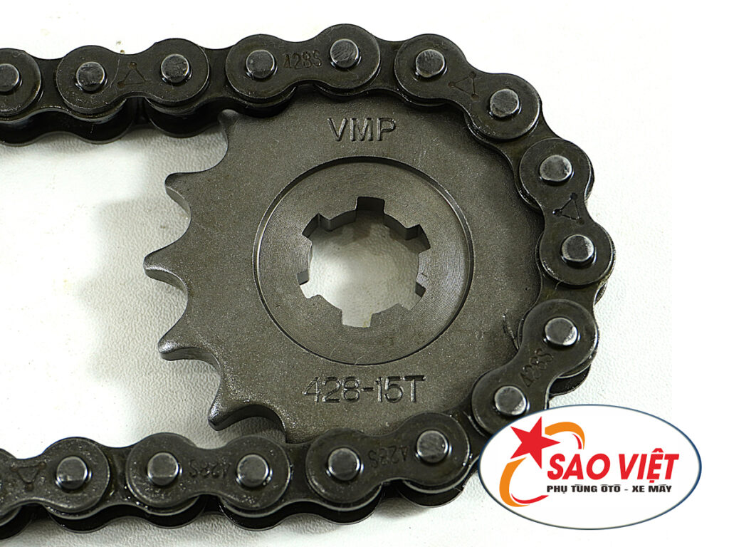 Nhông xích xe Jupiter VMP – thép S45C, đột nguội, bền bỉ