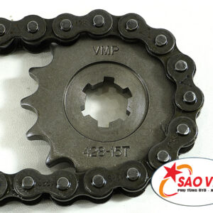 Nhông xích xe Jupiter VMP – thép S45C, đột nguội, bền bỉ