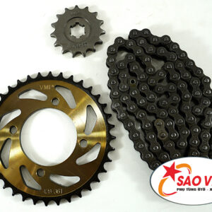 Nhông xích xe Jupiter VMP – thép S45C, đột nguội, bền bỉ